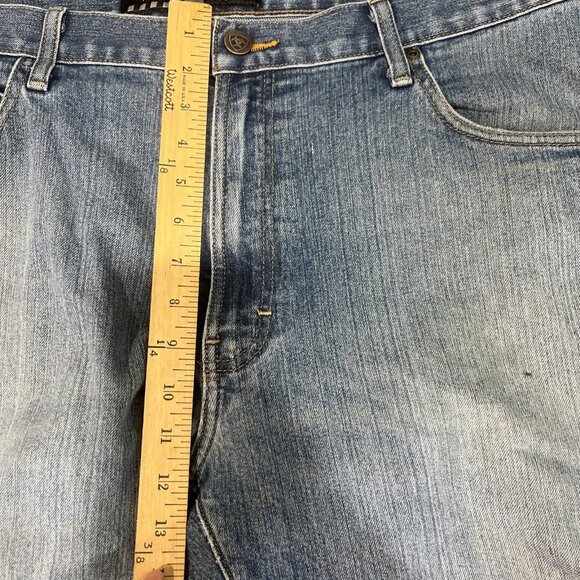 Ariat Jeans Mens 40x32 M4 Rebar Blue Relaxed Fit Boot Cut Workwear Western Denim - Picture 8 of 9